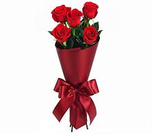 Букет 5 Красных роз Эдлесс Лав в Троицкое