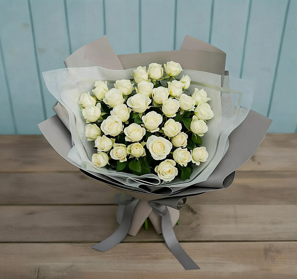 Букет Белоснежная нежность в Троицкое