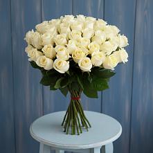 Букет 51 Белая роза Эдлесс Лав #REPLACE_PRED# Троицкое