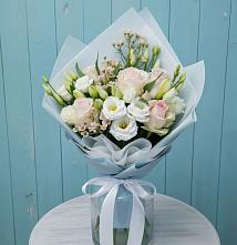 Букет цветов из:  Розы и Лизиантусы #REPLACE_PRED# Троицкое